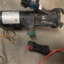 Flojet Portable Self-Priming Waste Water Macerator RV Pump W/  Hose