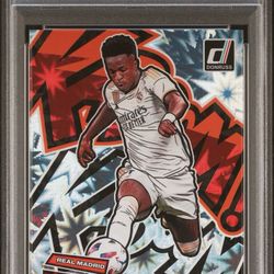 2023-24 Donruss FIFA Kaboom Vini Jr #10 PSA 9 Real Madrid