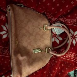 Katy Satchel Bubble Gum Pink Signature Print Handbag