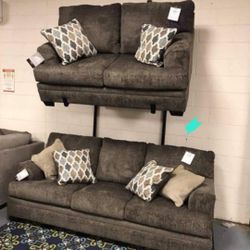 2 Pieces Ashley Sofa And Loveseat/ Pillows Included/  Brand New 