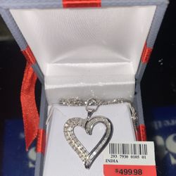 Diamond Heart Necklace 