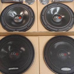 POWERBASS 2 PAIRS  6.5 INCH 210 WATTS HIGH OUTPUT  COMPONENT SET WITH CROSSOVER CAR SPEAKER ( BRAND NEW PRICE IS LOWEST INSTALL NOT AVAILABLE )