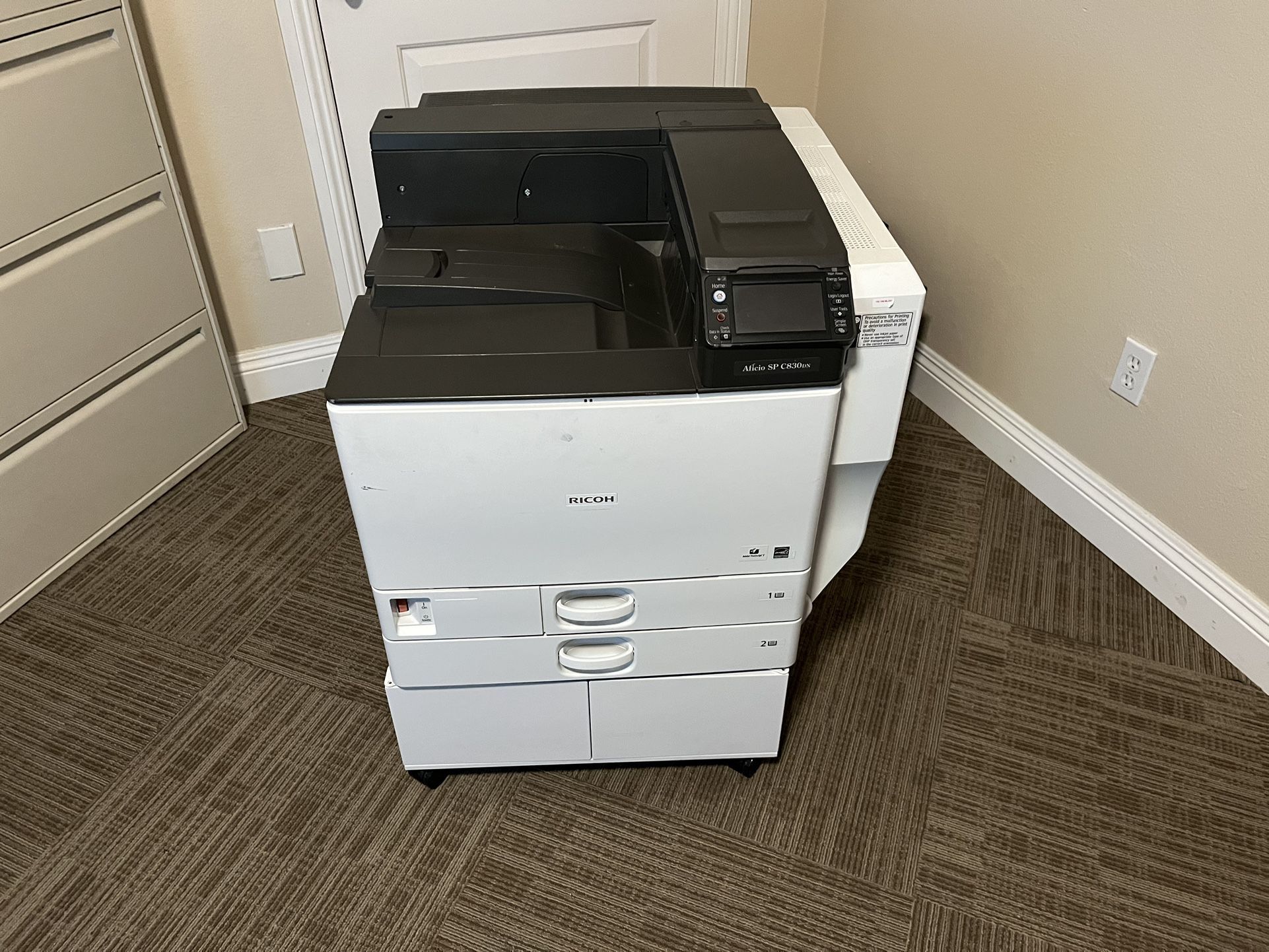 Printer. Ricoh Laser Printer Model # SP830DN