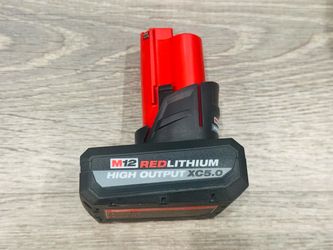 Milwaukee m12 5.0 high output battery $60 each firm new from kits pick up only