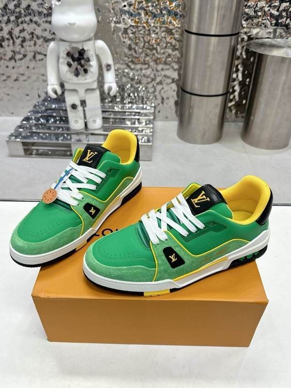 Men's green shoes and casual sneakers