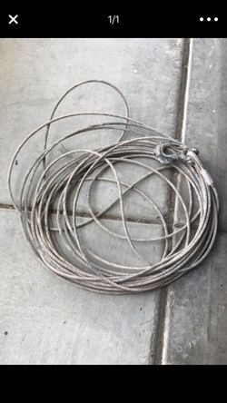 winch line with hook.