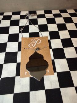 Plunder Silver Tone Quatrefoil Necklace