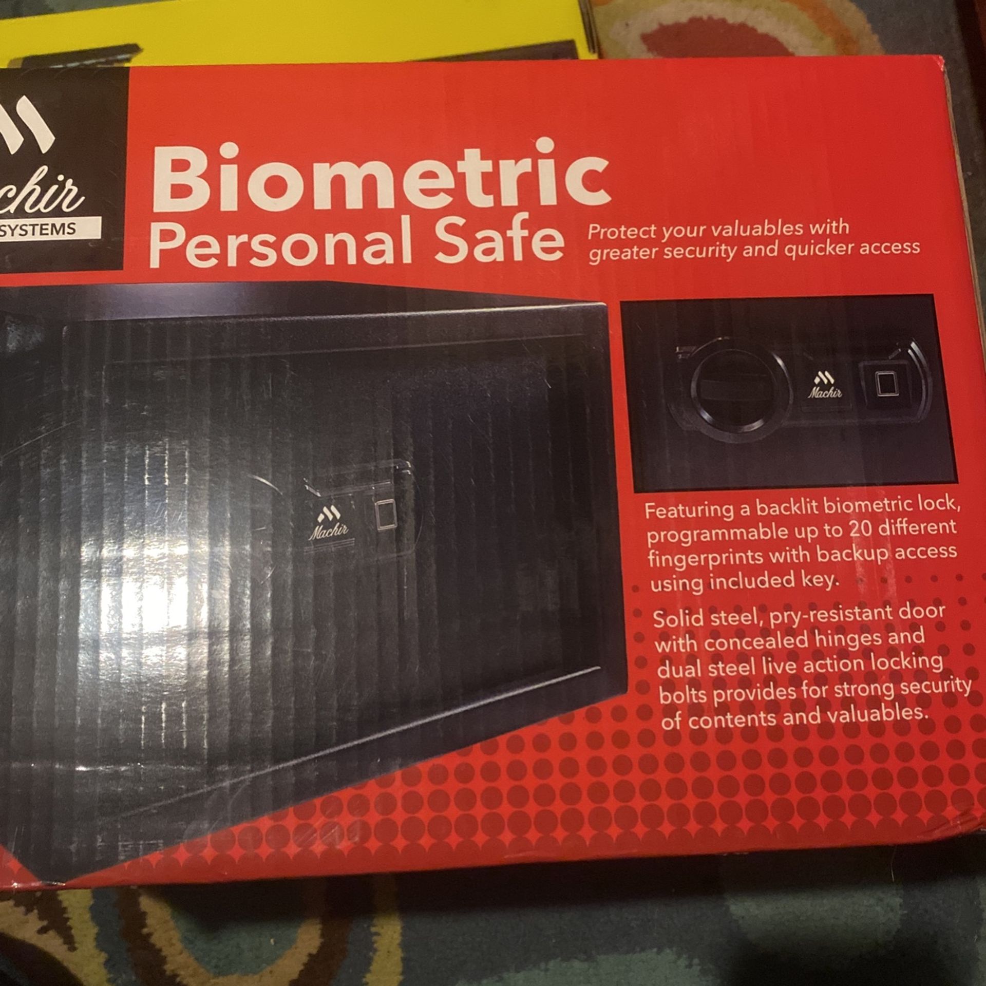 Biometric Personal Safe Brand New Never Opened