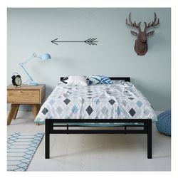 Mainstays Premium Metal Twin Bed, Multiple Colors