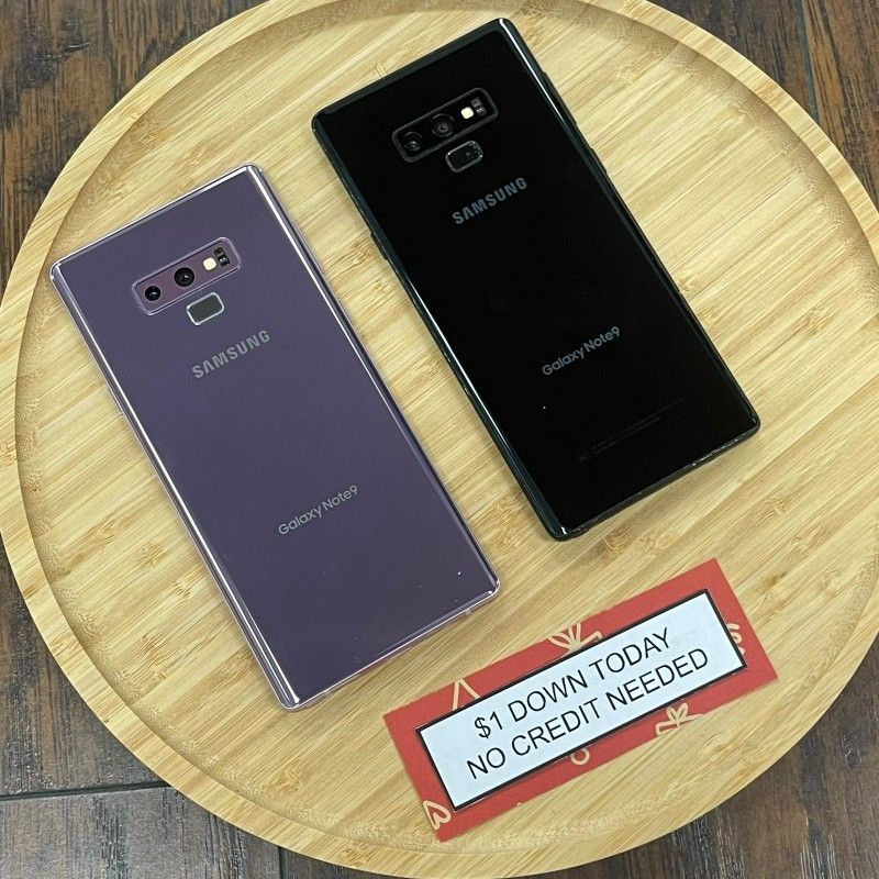 Samsung Galaxy Note 9 6.4 -PAYMENTS AVAILABLE-$1 Down Today 