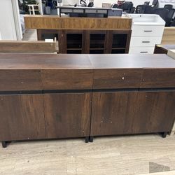 New dark brown buffet cabinet, set of 2