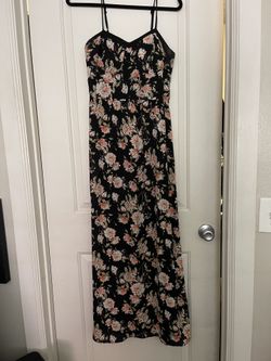 Black Floral Maxi Dress