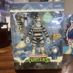 Super 7 Teenage Mutant Ninja Turtles Scratch Cat Ultimates Glow In The Dark Figure NIB