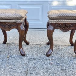 Pair of vintage ottomans