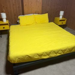 Sinus Metal Platform Bedframe 