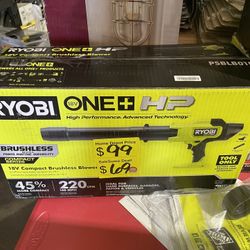Ryobi 18v Compact brushless blower