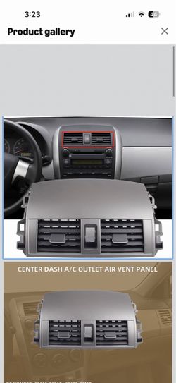 Center Dash AC Vent Compatible with Toyota Corolla 2008-2013, A/C Dashboard Air Vent Panel Console Trim Outlet Kit New Pick up near Shadow Rock Park,