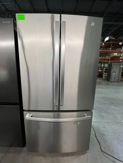 GE 27.0 Cu. Ft. Fingerprint Resistant Full Depth French-Door Refrigerator Model: GNE27JYMFS MSRP: $2,399
