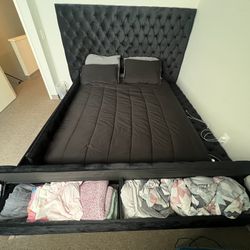 Bed Frame With Storage Room