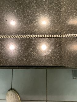 High quality rhodium plated diamond cut bracelet