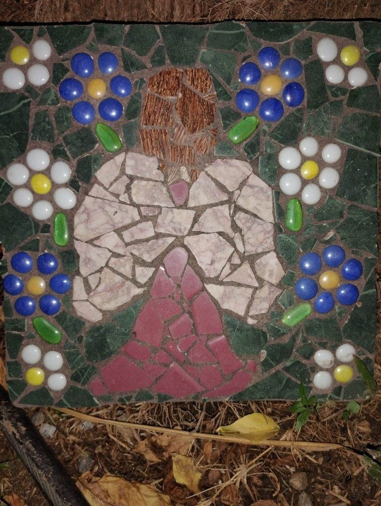 Handmade Mosaic Stepping Stones 