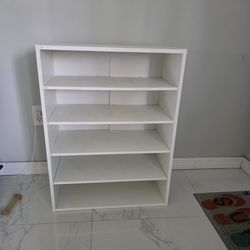 5 tier shelf. White