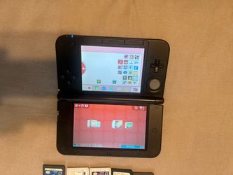 3DS XL used  Blue and Games