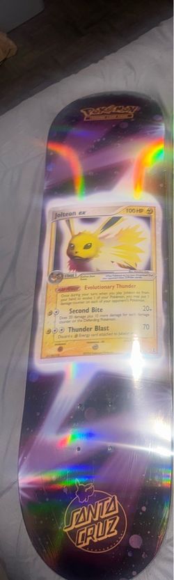Santa Cruz Pokémon Jolteon EX Skateboard Deck
