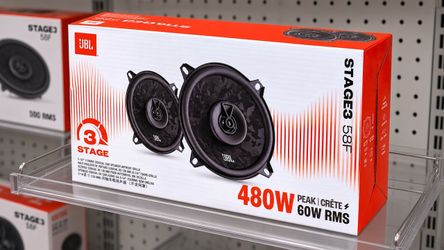 JBL Stage3 58F Car Speakers 1 Set 6.5" 2-Way Coaxial Speaker System 480 Watts Stage 3 No Grille