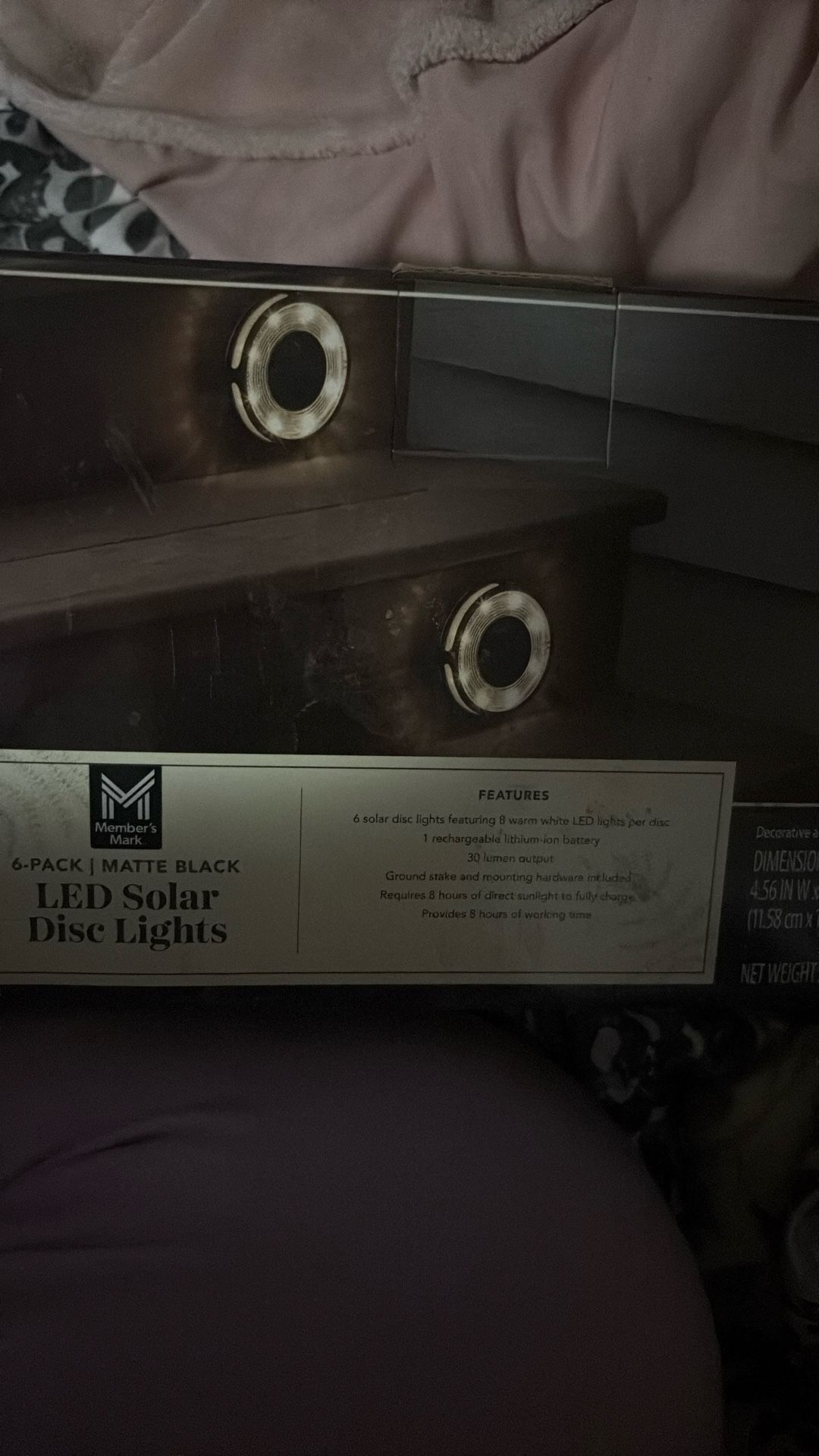 Six Pack Lead Solar Disc Lights