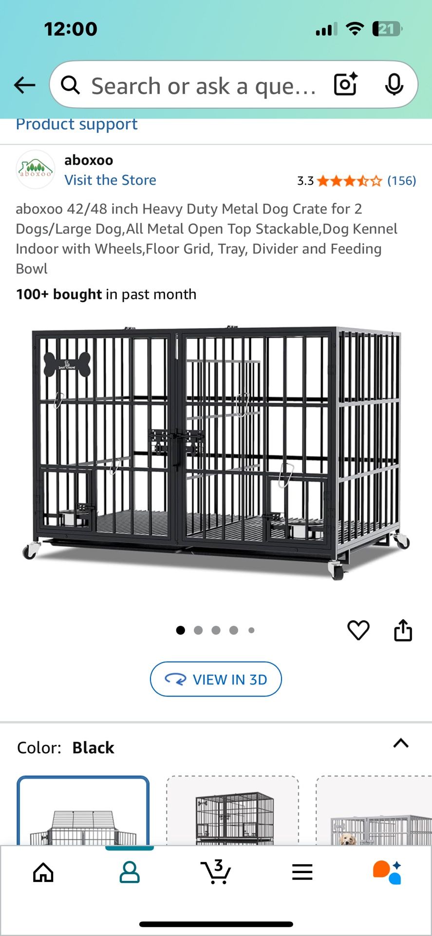 Dog Crate/ Double Or Single Dog Crate