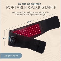 Lifepro Red Light Therapy Belt – Infrared Red Light Therapy for Body, Back and Shoulder with LEDs, 