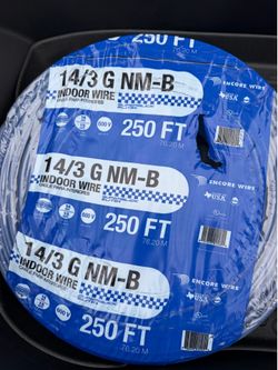 Electric wire 14/3 roll of 250ft