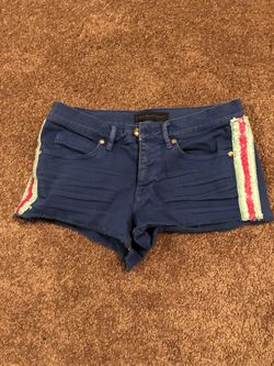 Low Waist Juicy Couture Shorts, Blue, SIZE 26
