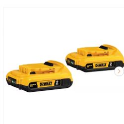 Dewalt 20V 2 Batteries 2.0Ah + FREE CHARGER