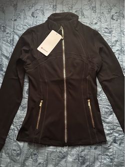 Black and gold define jacket