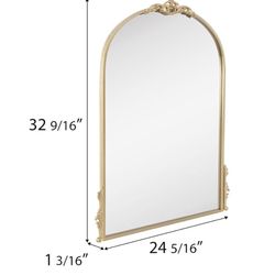 Gold Arch Ornate Mirror