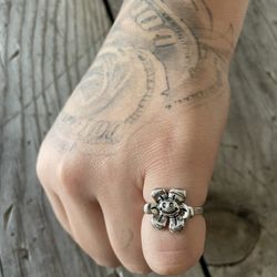 Silver Flower Ring 