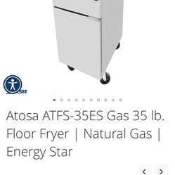 Gas Fryer 35 Pound Brand New!!