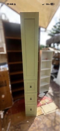 Tall Narrow Cabinet with Drawers
