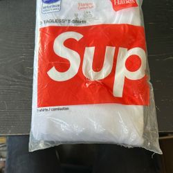 Supreme Hanes White T Shirt
