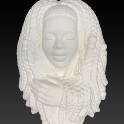 Ready To Paint Ceramic Plaque (woman)