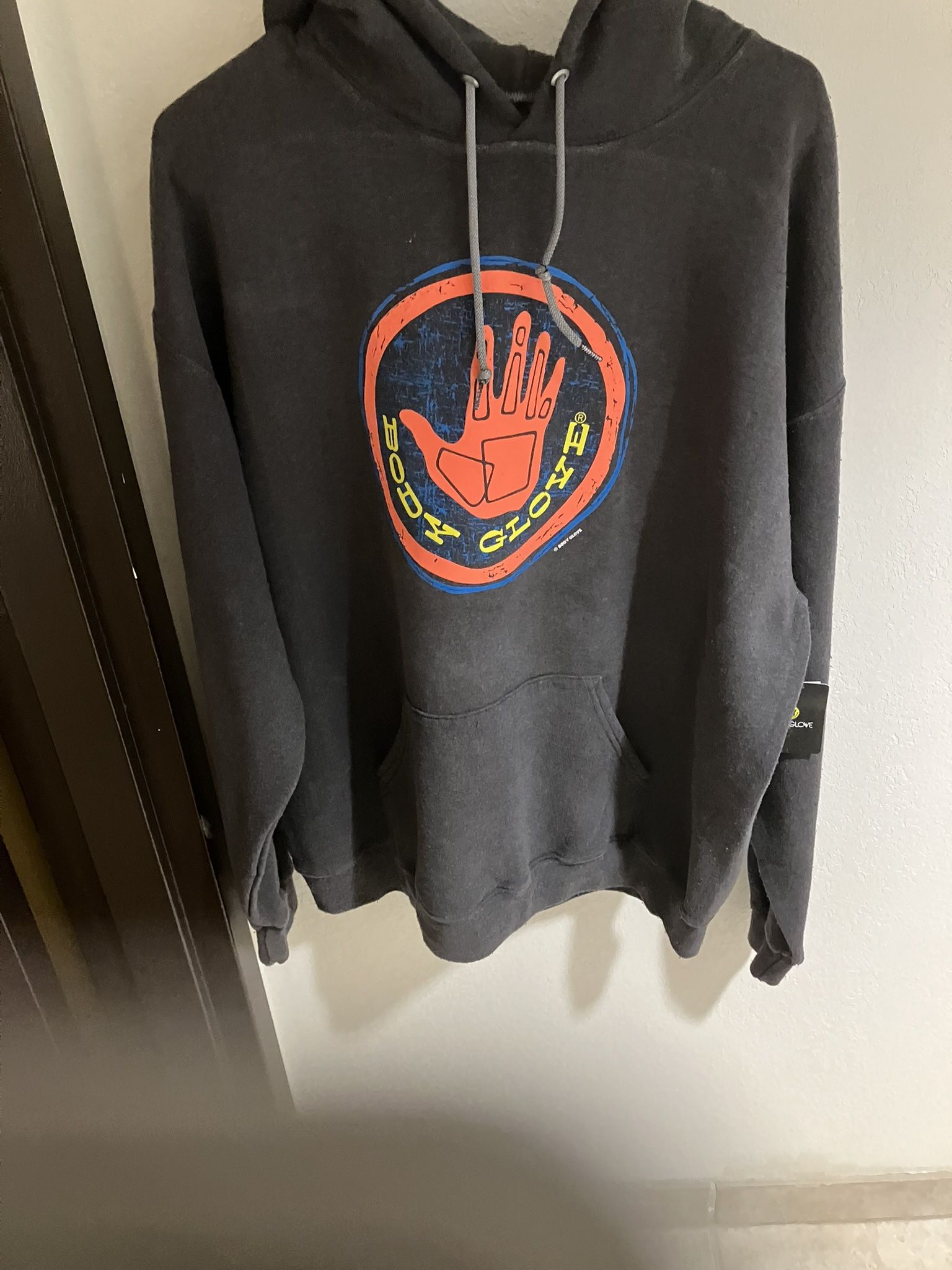 Brand New Mens Body Glove Dark Gray Hoodie Size XLarge