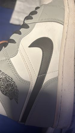 Air jordan 1 mid grey and black
