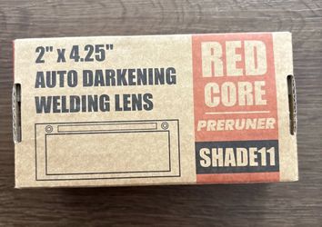 Preruner Red Core Series Shade 11 Teal Tinted 2”x 4.25” Auto Darkening Lens Weld