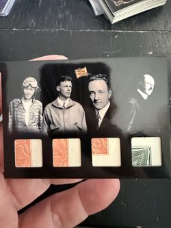 Amelia Earhart • Charles Lindbergh • Richard Byrd • Robert Goddard – Quad Authentic Relic Card