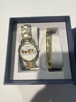Coach Watch and Bangle Bracelet Gift Set