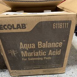Ecolab Aqua Balance Muriatic Acid  Box Of 4 Gallons 
