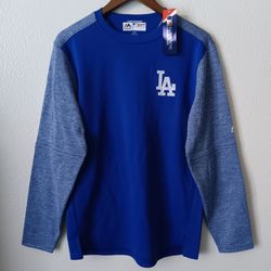 Los Angeles Dodgers Majestic Men's Therma Base Pullover Sweater