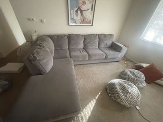 Gray L couch- Ashley furniture.